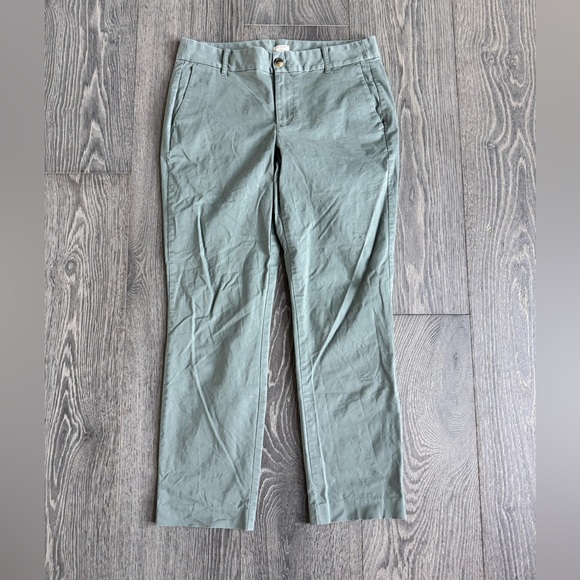 J. Crew Factory Laney Slim Stretch Chino Pants in Olive Size 6 - Picture 1 of 6
